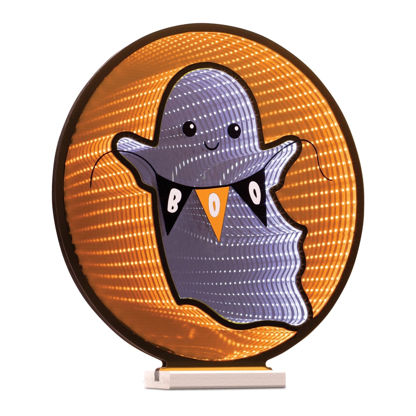 Ghost Boo Infinity Light, Acrylic w/UL Plug, 17"