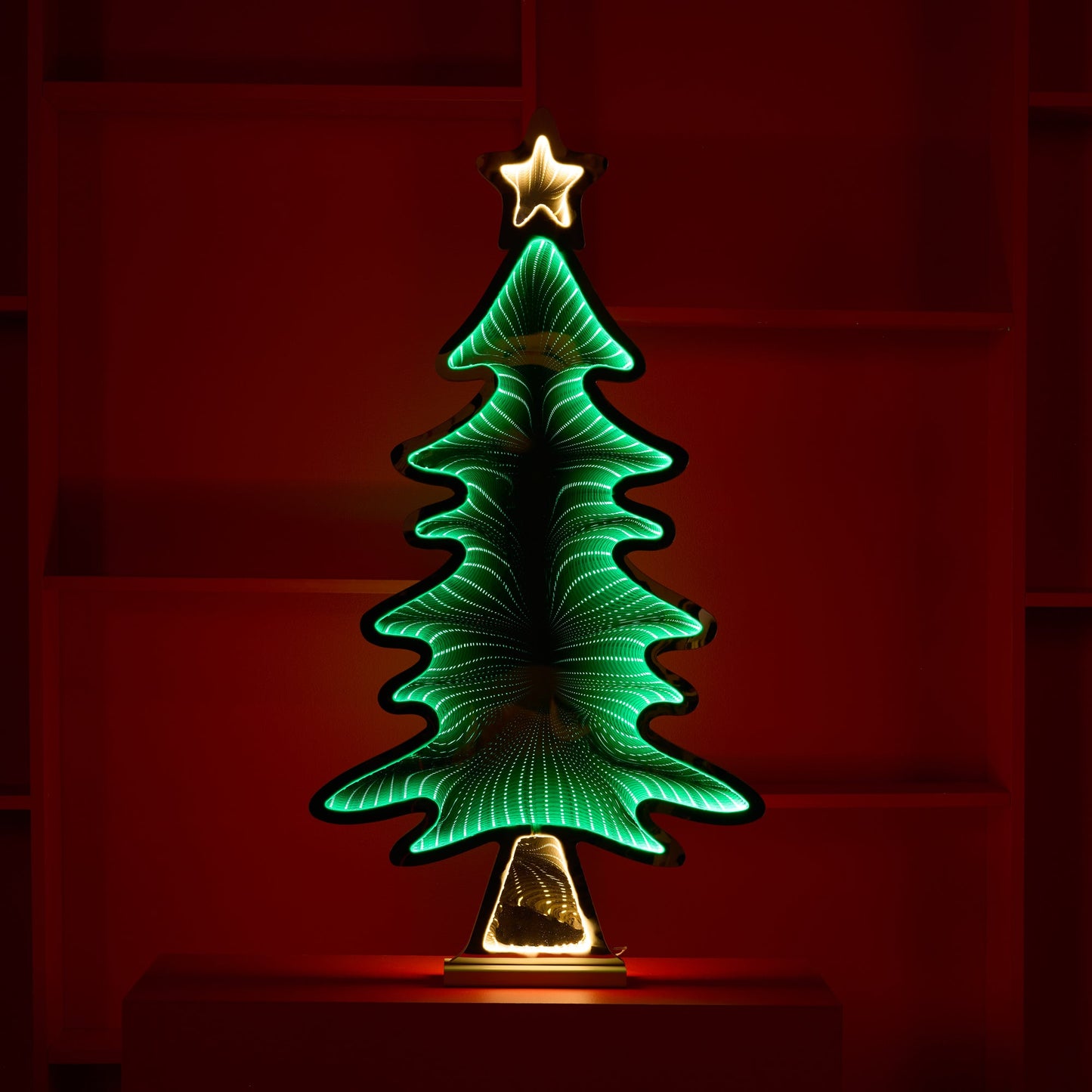 Tree w/Star Infinity Light, 37.5"H Acrylic w/UL Plug