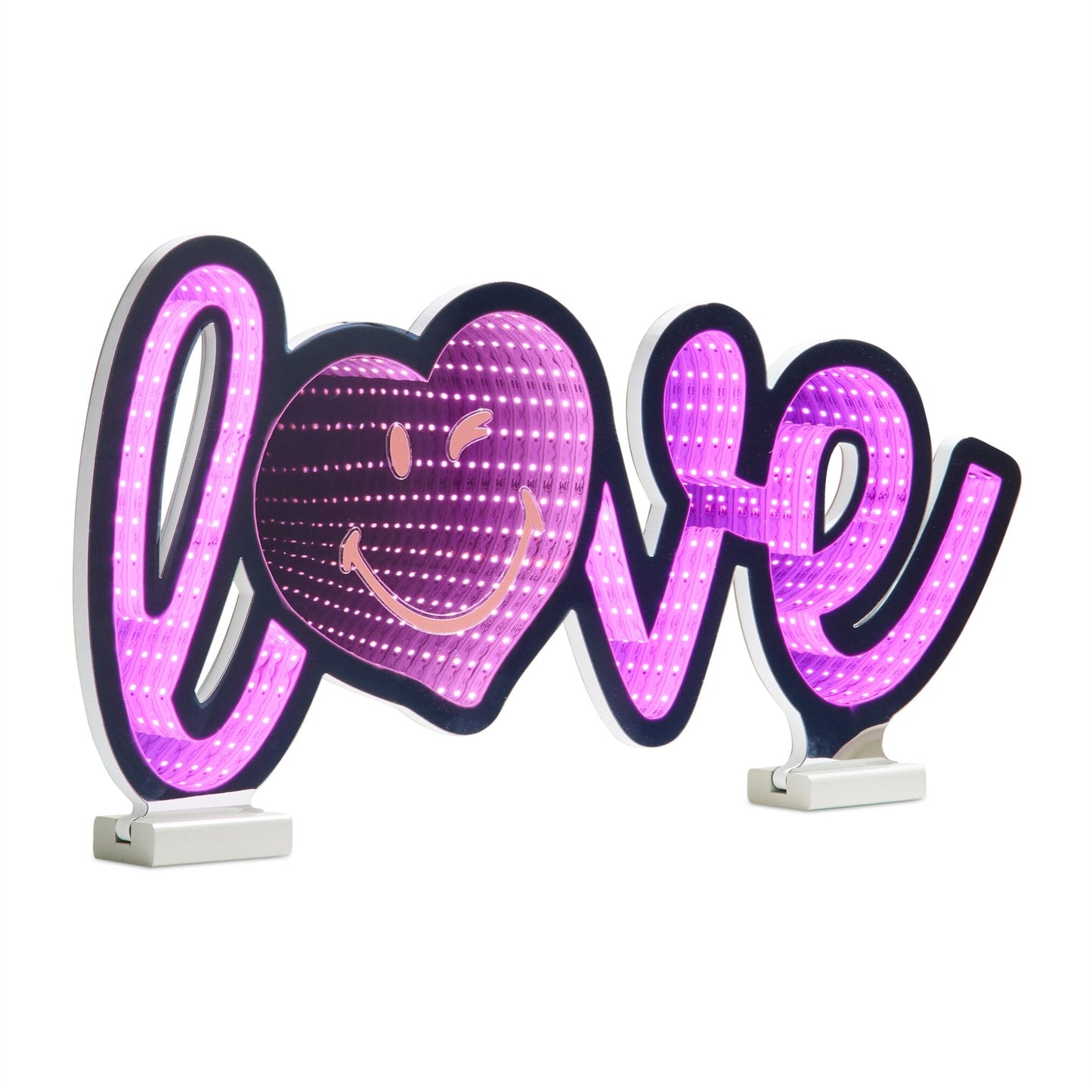 Smiley Love Infinity Light w/UL Plug, 23.5" x 11", Acrylic