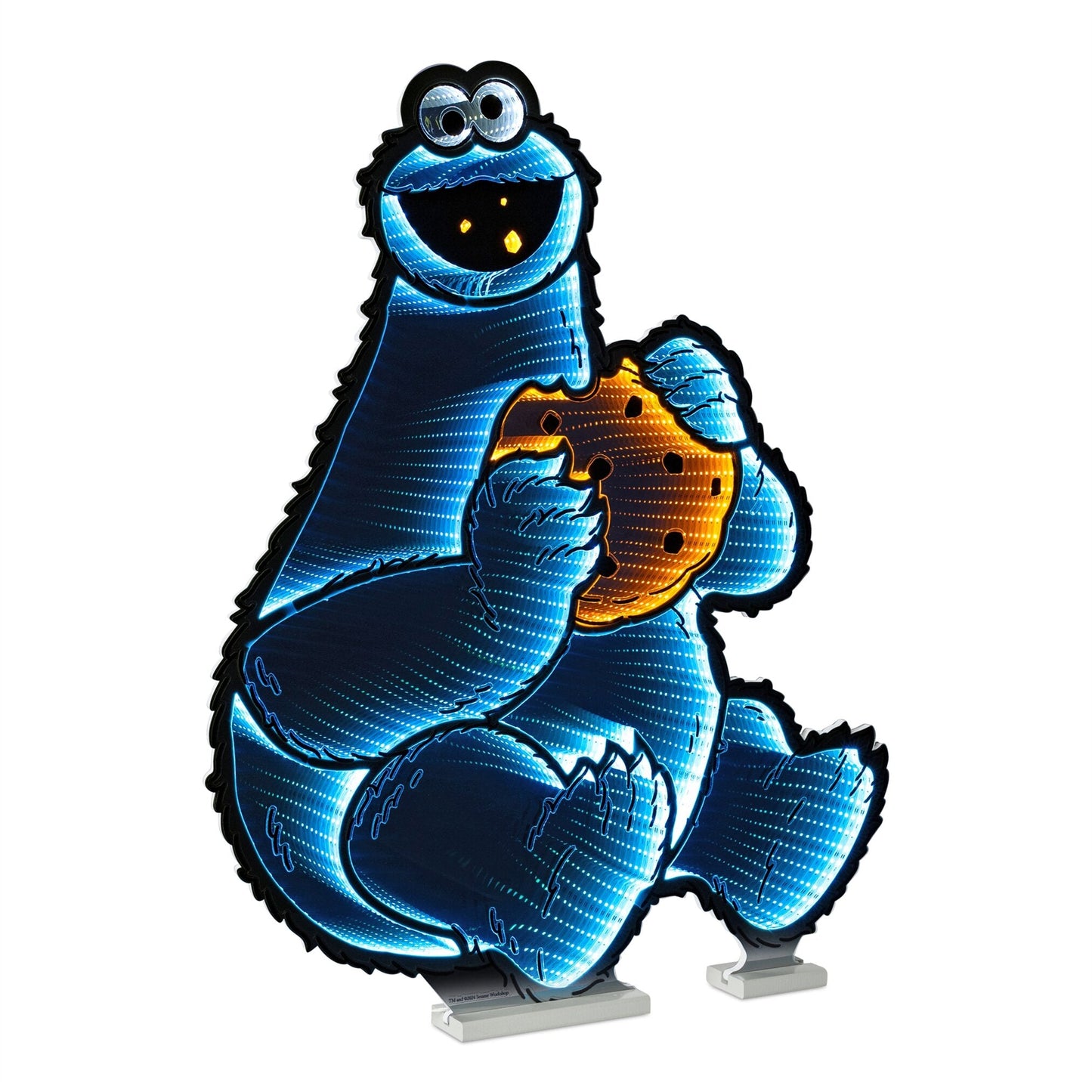 Sesame Street Cookie Monster Infinity Light w/UL Plug, 35", Acrylic
