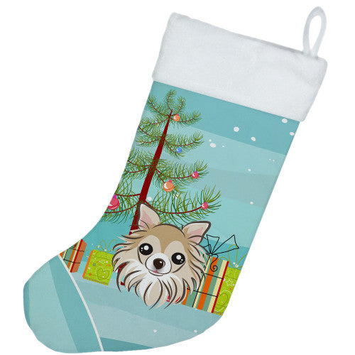 Christmas Tree and Chihuahua Christmas Stocking BB1623CS