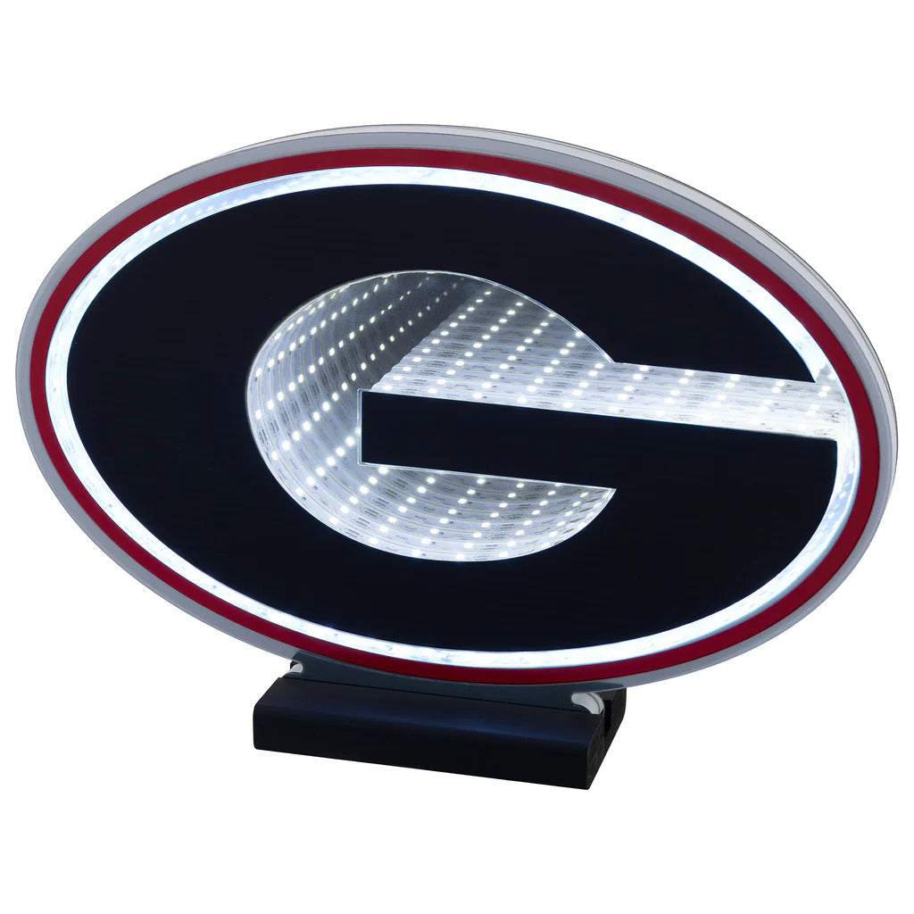 Georgia Bulldogs Logo LED Infinity Light, Acrylic, w/UL Plug, 9"