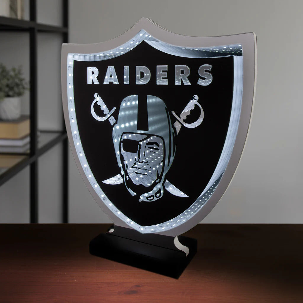Las Vegas Raiders LED Infinity Logo Light, Acrylic, w/UL Plug, 12"