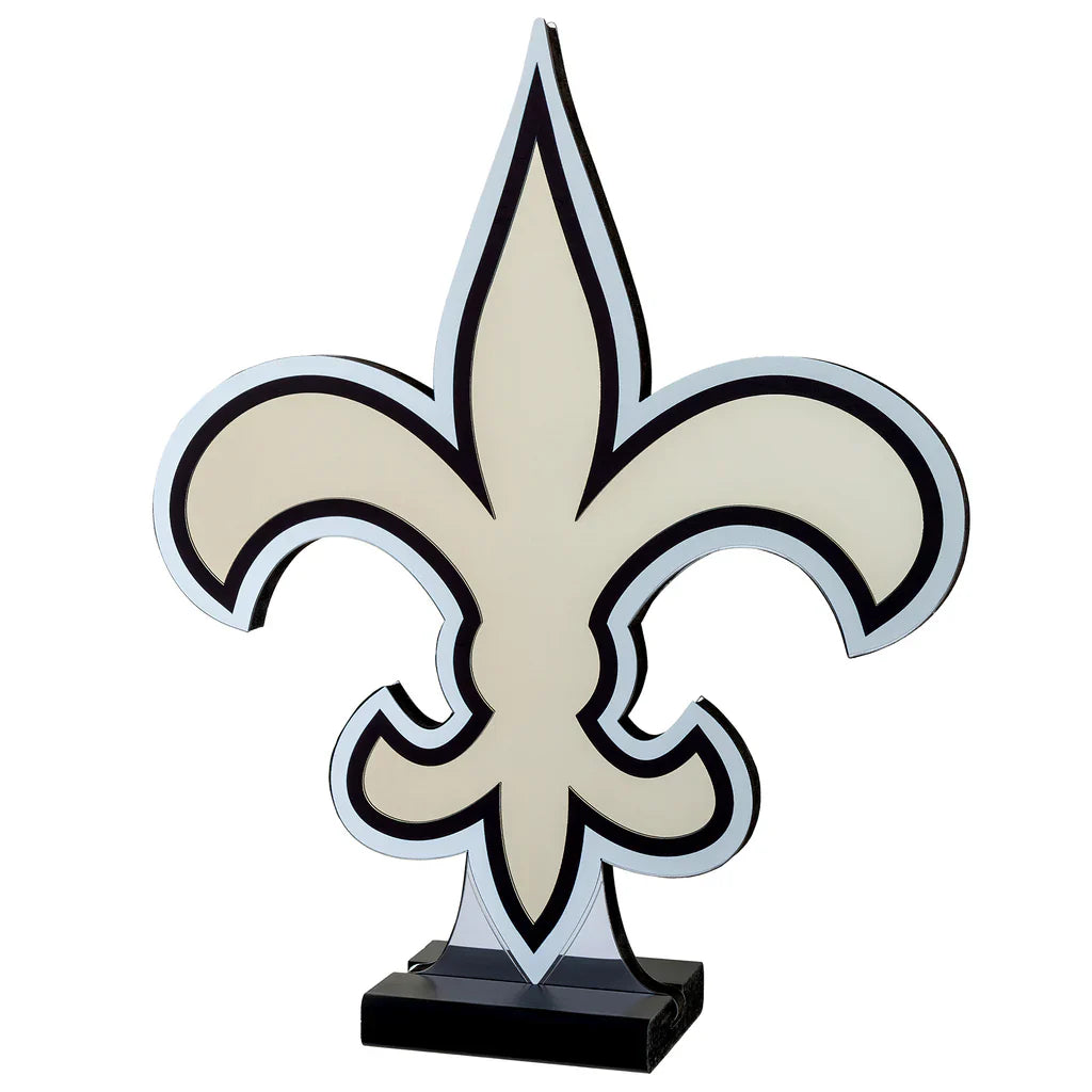 New Orleans Saints LED Infinity Logo Light, Acrylic, w/UL Plug, 13.5"