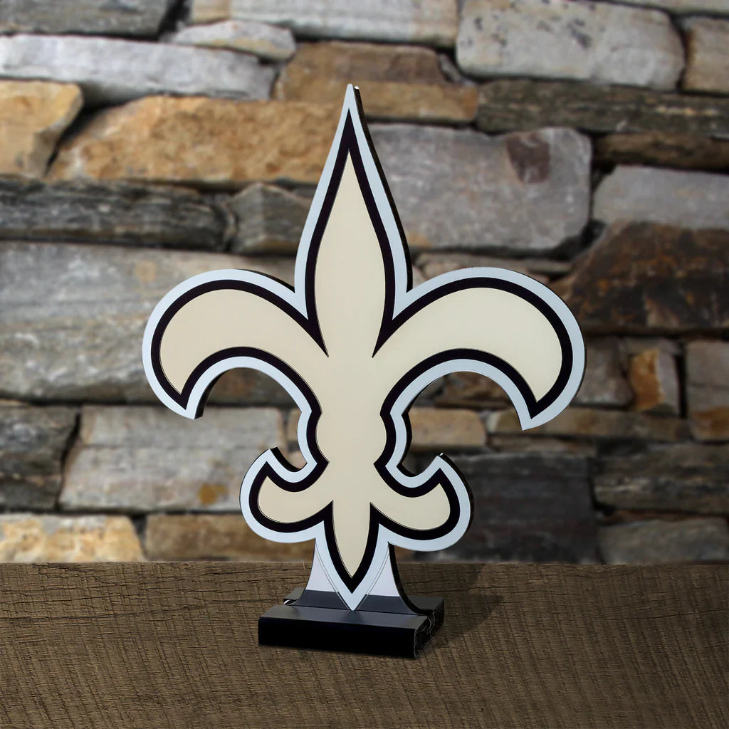 New Orleans Saints LED Infinity Logo Light, Acrylic, w/UL Plug, 13.5"