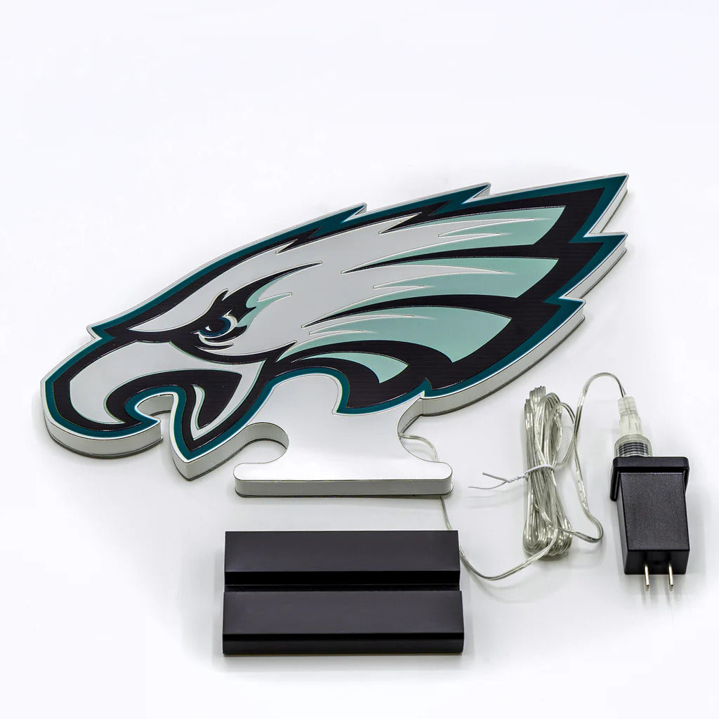 Philadelphia Eagles LED Infinity Logo Light, Acrylic, w/UL Plug, 10"