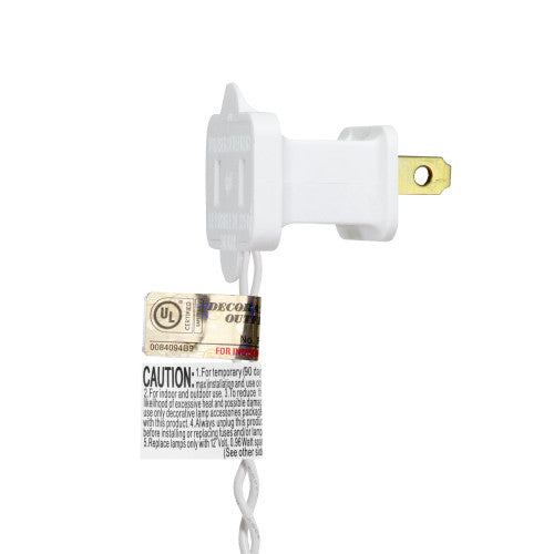 25 Count Multi-Color LED C9 Christmas Lights, 16 ft White Wire