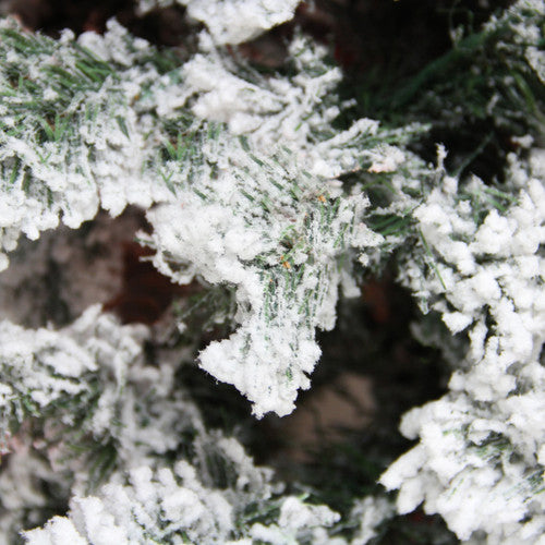 7.5' Heavily Flocked Pine Medium Artificial Christmas Tree - Unlit