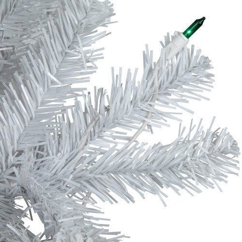 4' Pre-Lit White Artificial Christmas Tree, Green Lights