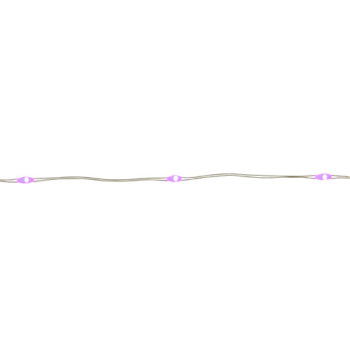20-Count Purple LED Micro Fairy Christmas Lights - 6ft, Copper Wire
