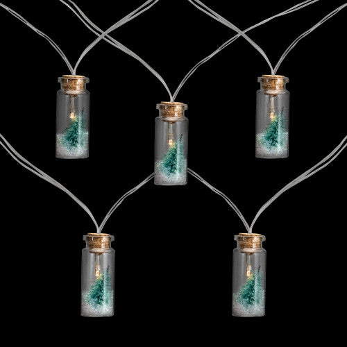 10-Count Tree in a Bottle Christmas String Lights - LED Warm White - 3' Clear Wire