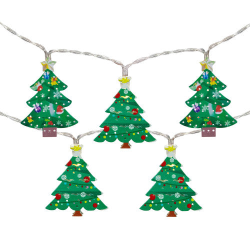 10-Count LED Christmas Tree Fairy Lights, 5.5ft, Copper Wire