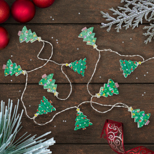 10-Count LED Christmas Tree Fairy Lights, 5.5ft, Copper Wire
