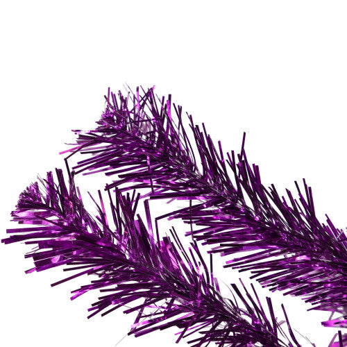 4' Purple Artificial Tinsel Christmas Tree, Unlit