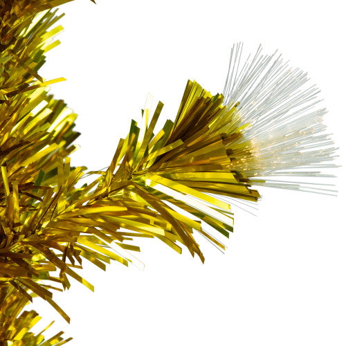 3' Pre-Lit Gold Fiber Optic Artificial Christmas Tree, White Lights