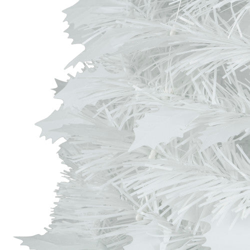 6' White Tinsel Pop-Up Artificial Christmas Tree, Unlit