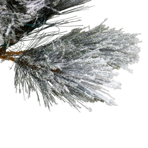 4.5' Flocked Black Spruce Artificial Christmas Tree - Unlit