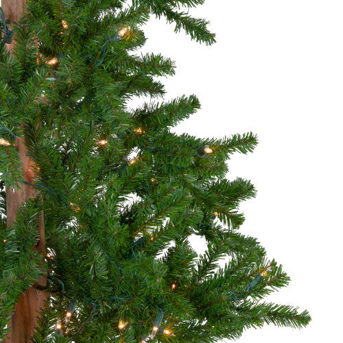 7' Pre-Lit Medium Alpine Artificial Christmas Tree, Clear Lights