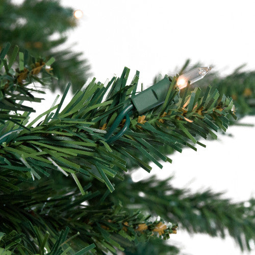 7' Pre-Lit Green Spruce Artificial Upside Down Christmas Tree - Clear Lights