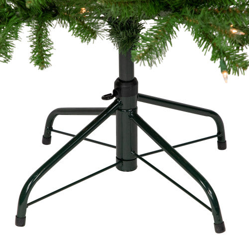 12' Pencil White River Fir Artificial Christmas Tree, Clear Lights