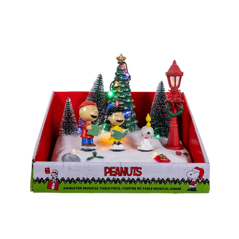 Peanuts© Lighted Animated Musical Caroling Choir Table Piece