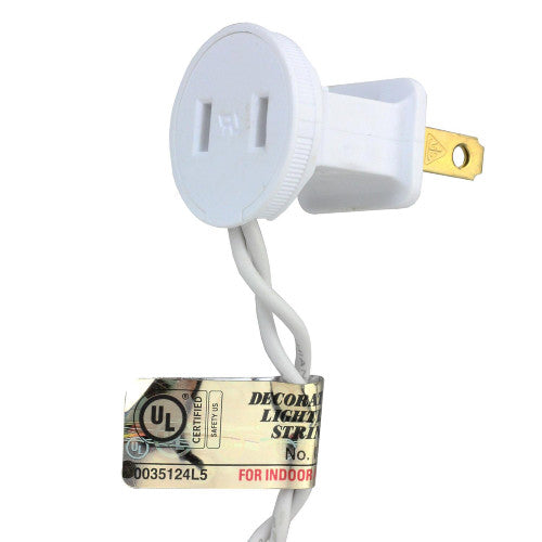 100 Multicolor LED Wide Angle Christmas Lights - 33 ft White Wire