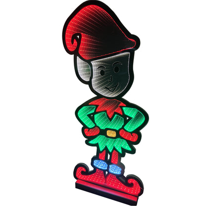 Infinity Standing Elf With Wooden Base (24")