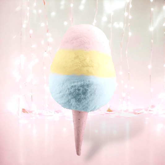30" Rainbow Cotton Candy Decor