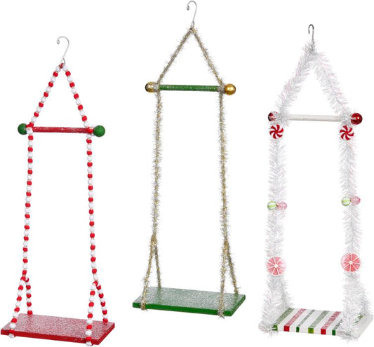 Mark Roberts 9" x 18" Single Elf Swing (3 styles - sold individually)