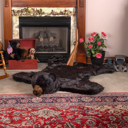 Black Bear Area Rug, 60 x 50"