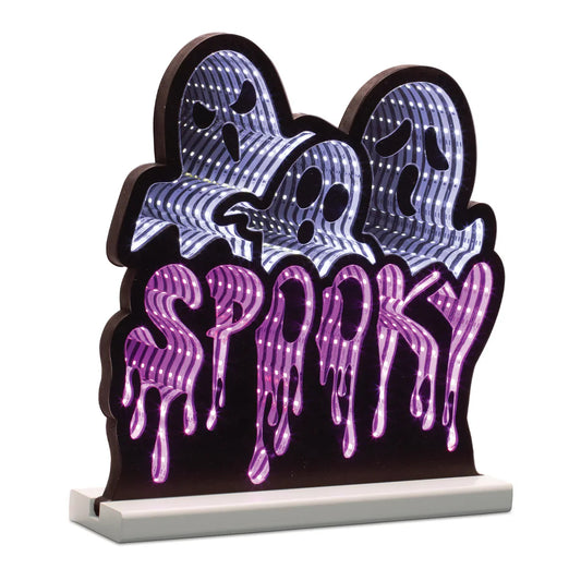 Triple Ghost/Spooky Infinity Light, Acrylic w/UL Plug, 12 x 12.5"