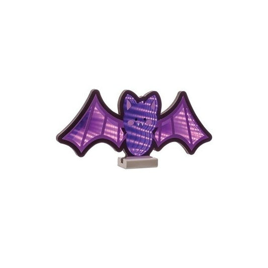 Bat Infinity Light, Acrylic UL Plug, 15.5" x 7"