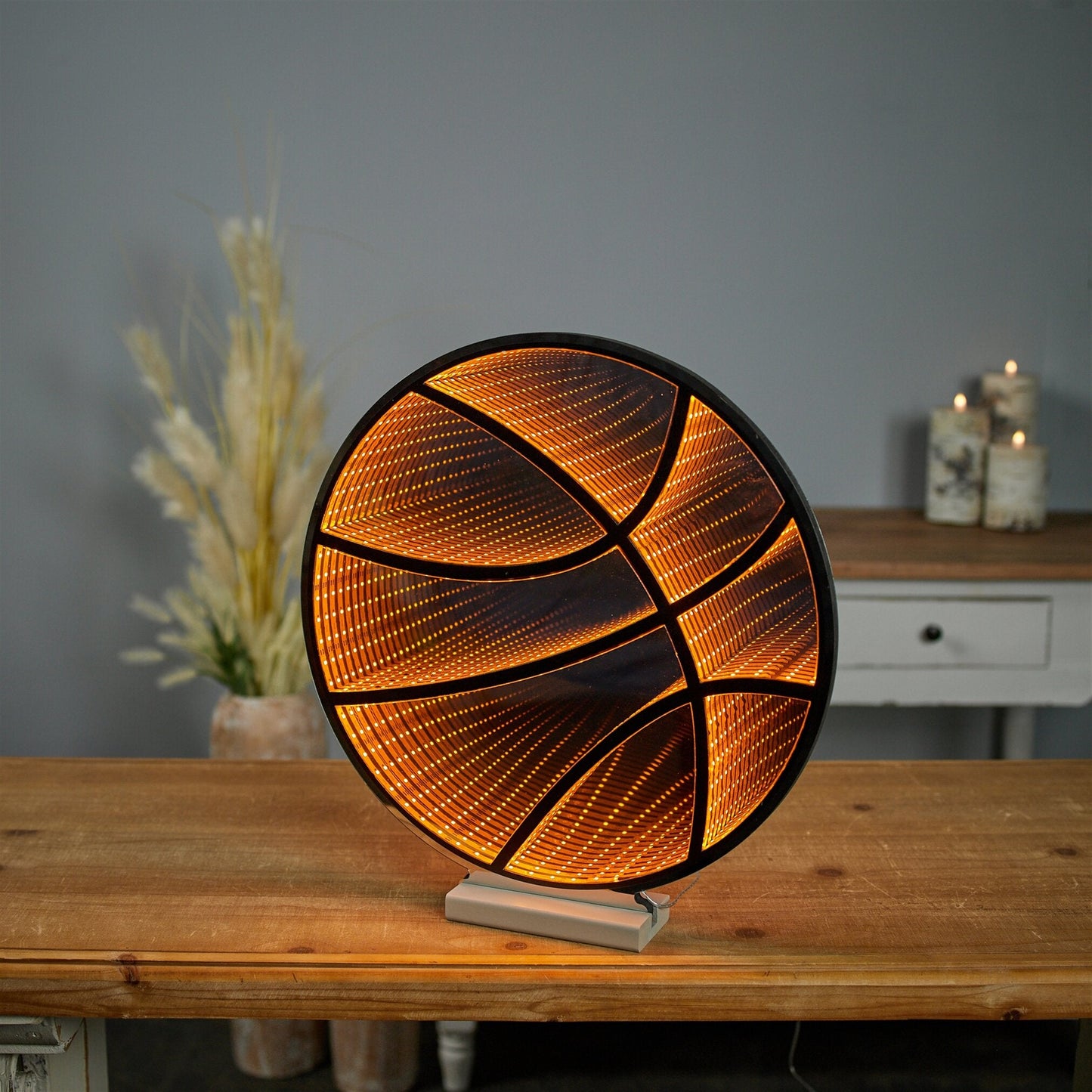 Basketball Infinity Light w/ UL Plug, 17", Acrylic