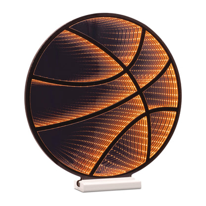 Basketball Infinity Light w/ UL Plug, 17", Acrylic