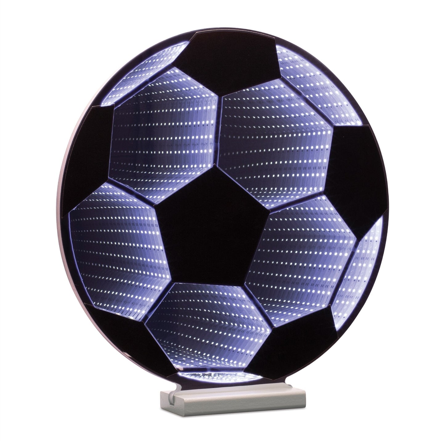 Soccer Ball Infinity Light w/ UL Plug, 17", Acrylic