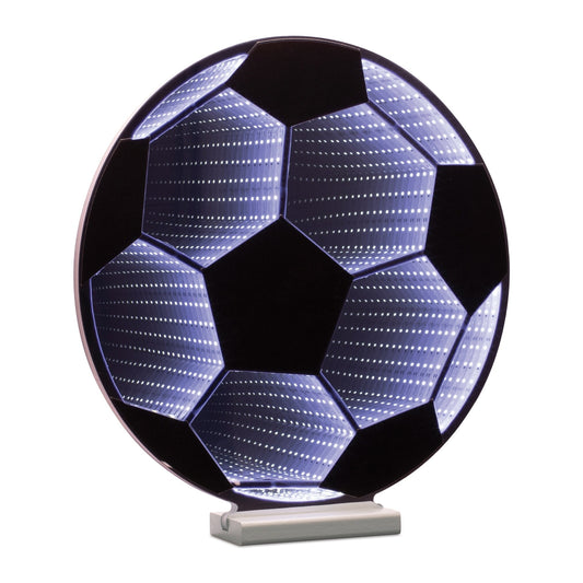Soccer Ball Infinity Light w/ UL Plug, 17", Acrylic