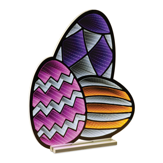 Easter Eggs Infinity Light, 23.5"H, Acrylic, w/UL Plug
