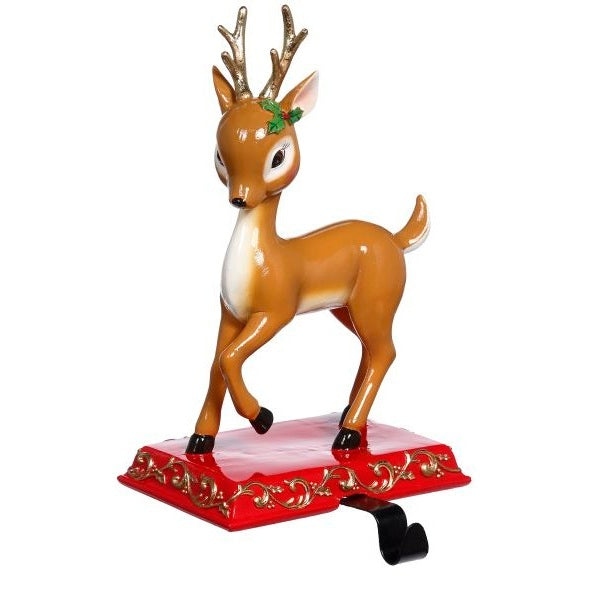 Santa and Deer Stocking Holder, 10-11" (2 Styles - Sold individually)