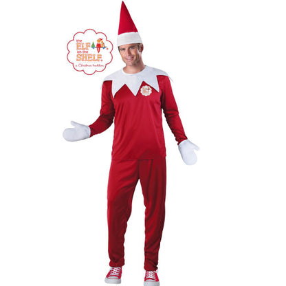 The Elf on the Shelf Men's Christmas Costume - Large