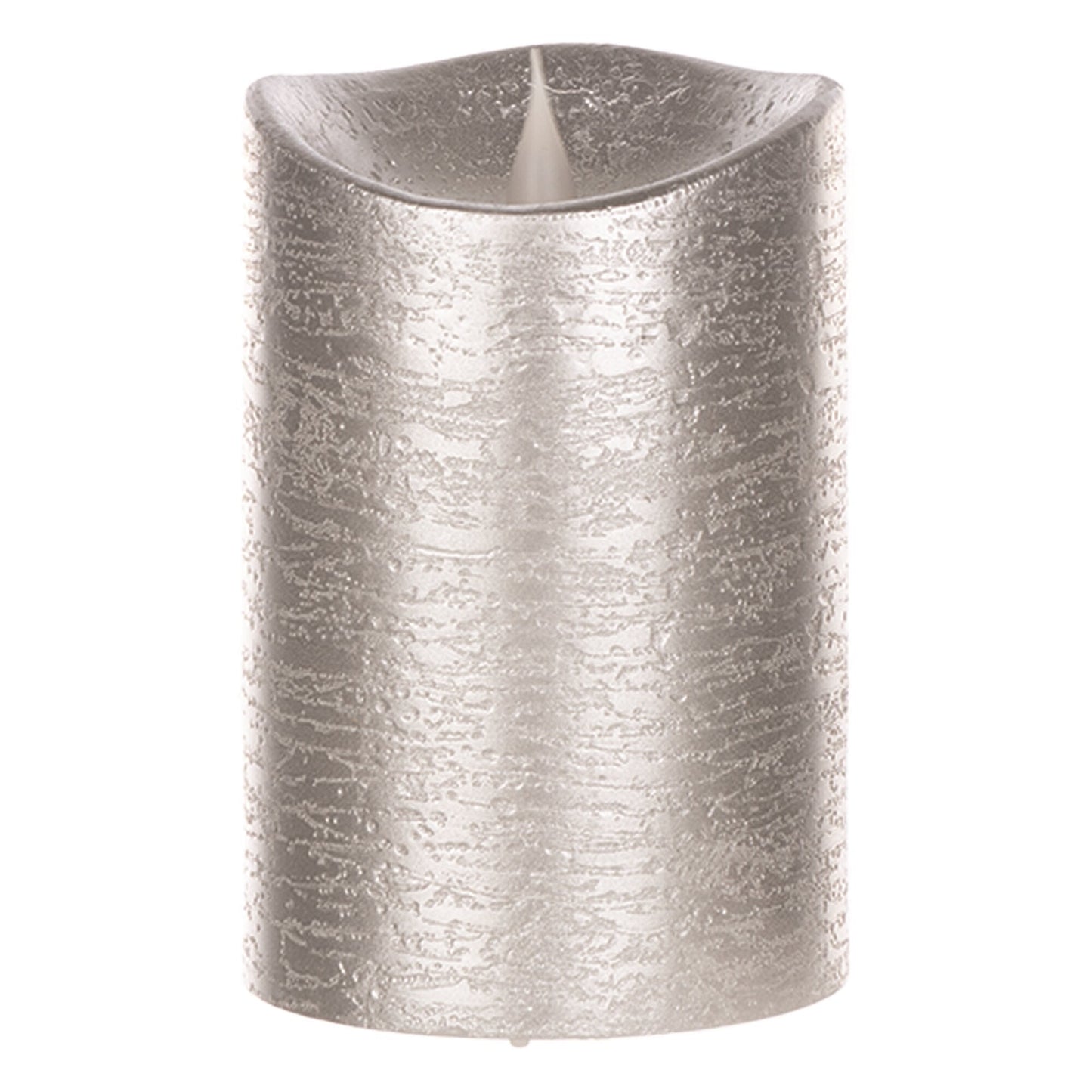 Simplux LED Designer Candle w/4 and 8 Hr Timer 3.5" x 5.5"H Wax/Plastic (Requires 2 C Batteries, Not Included)