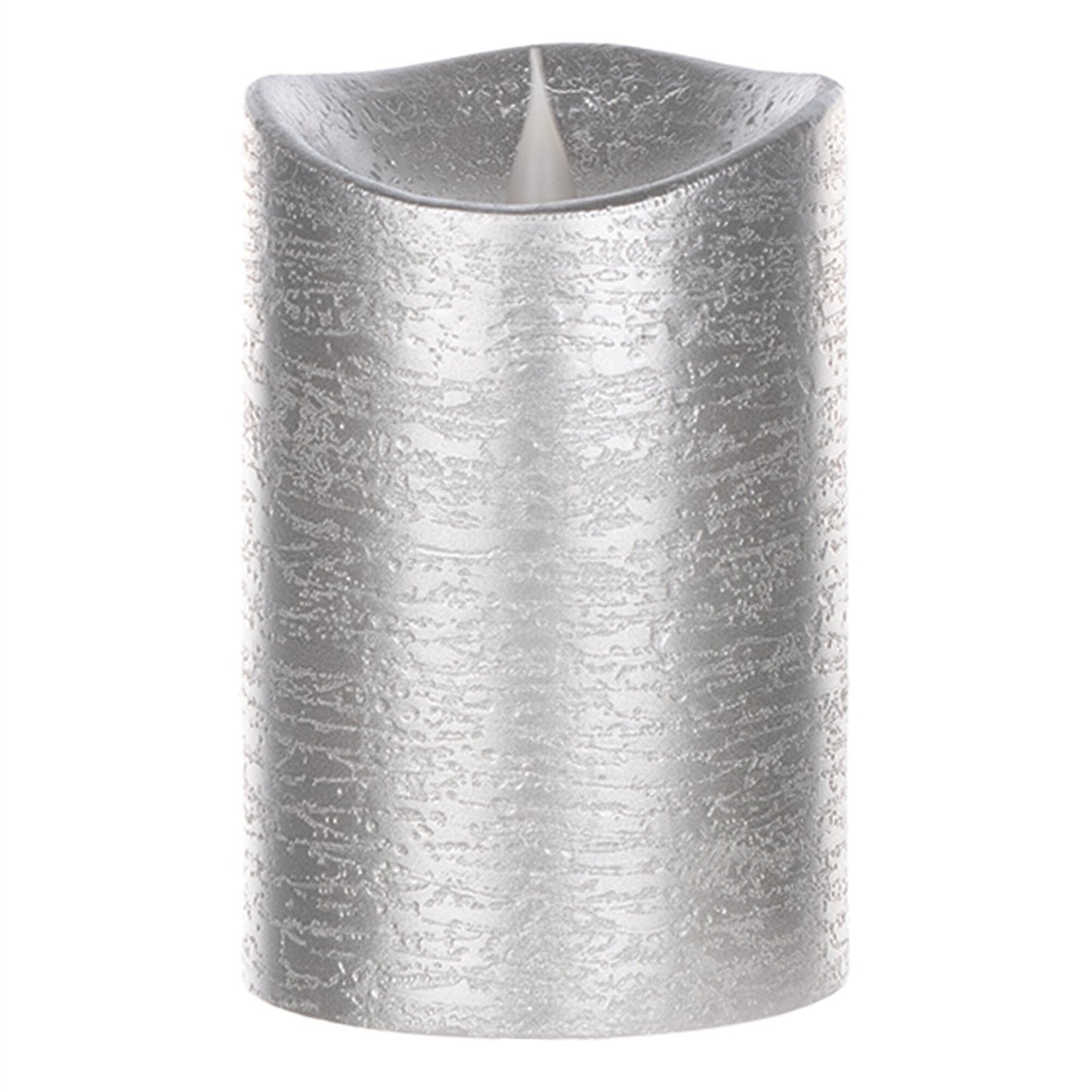Simplux LED Designer Candle w/4 and 8 Hr Timer 3.5" x 5.5"H Wax/Plastic (Requires 2 C Batteries, Not Included)
