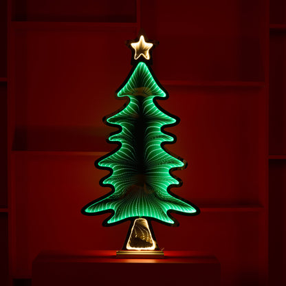 Tree w/Star Infinity Light, 37.5"H Acrylic w/UL Plug