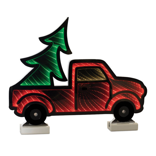 Truck and Tree Infinity Light, Acrylic w/UL Plug, 16 x 13.5"