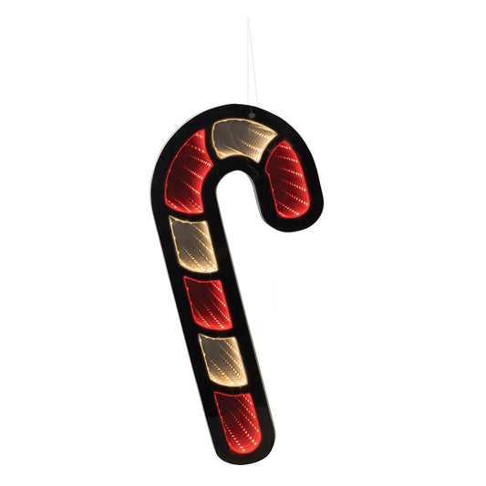 Infinity Candy Cane, Acrylic w/UL Plug,  16"
