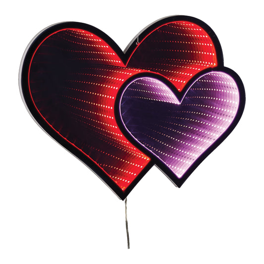 Hanging Heart Infinity Light, 15.75"H w/UL Plug