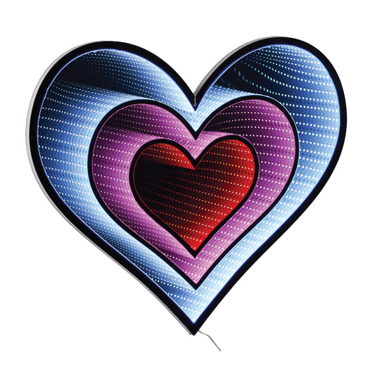 Triple Hanging Heart Infinity Light, 23.55"H w/UL Plug