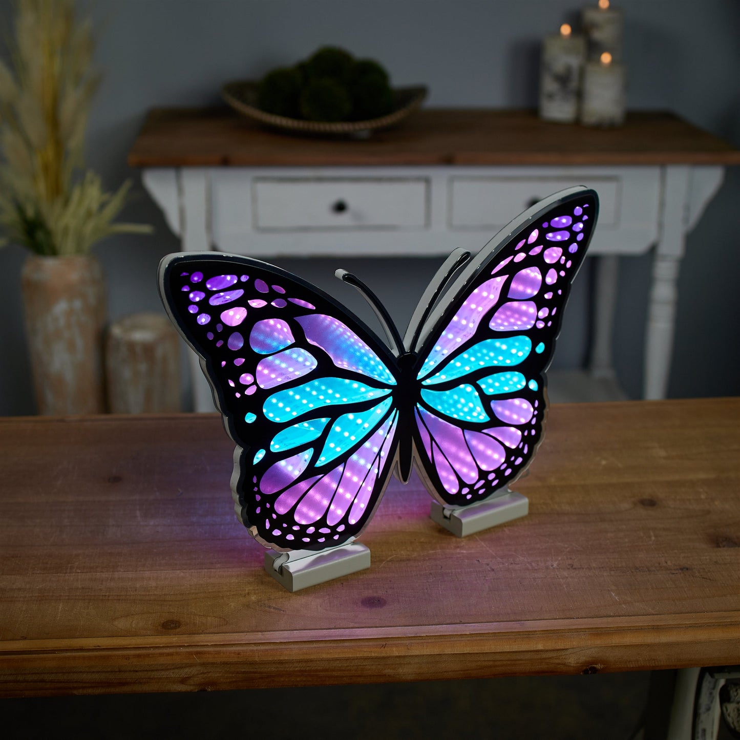 Butterfly Infinity Light w/UL Plug, 17"L x 11.5"H