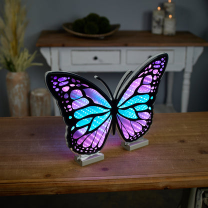Butterfly Infinity Light w/UL Plug, 17"L x 11.5"H