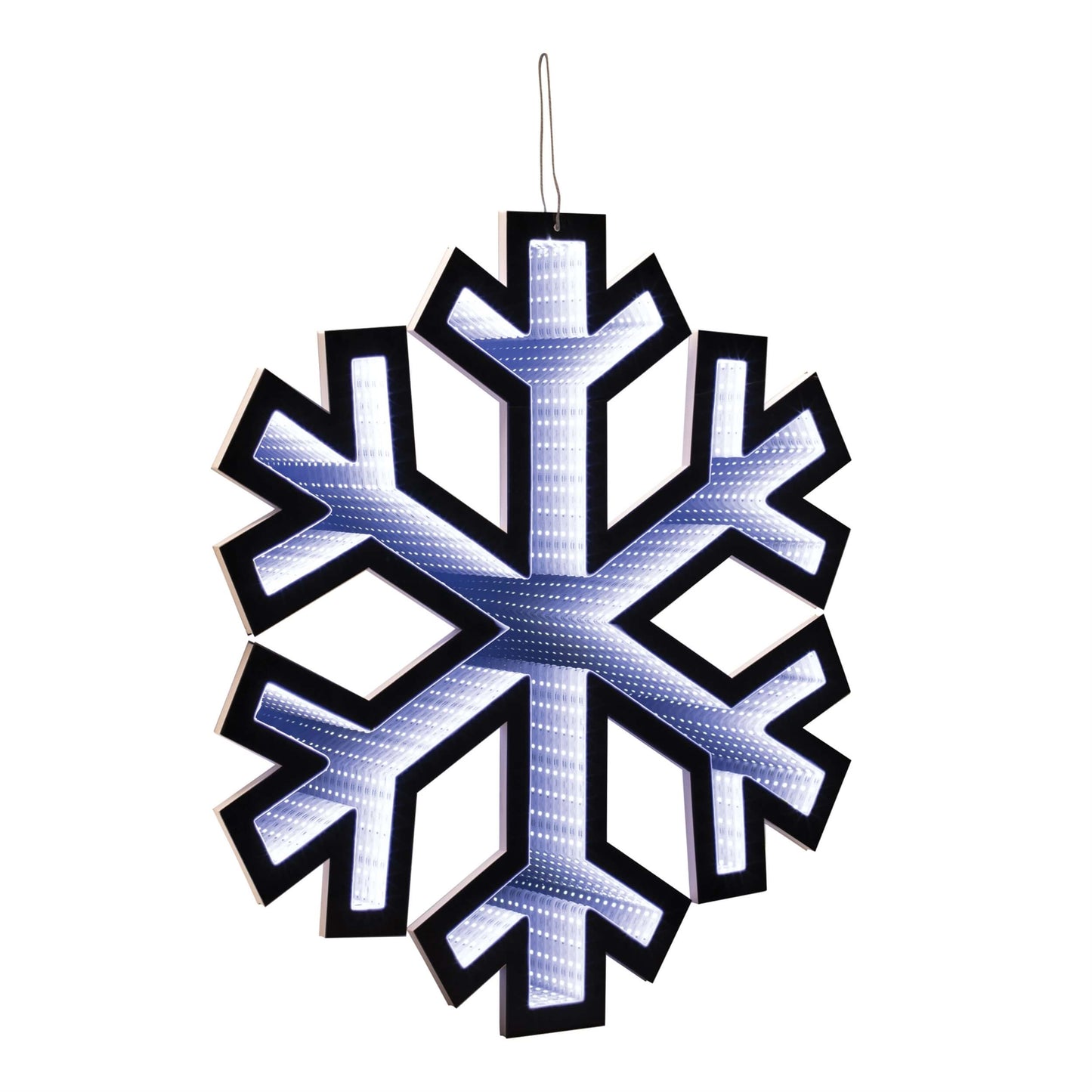 Snowflake Infinity Light, Acrylic w/UL Plug, 23.5"