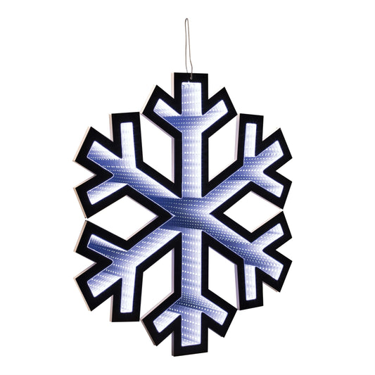 Snowflake Infinity Light, Acrylic w/UL Plug, 23.5"